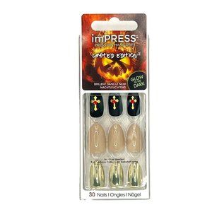Kiss Impress Press-on Manicure Limited Edition Halloween 30 Nails - Shadow